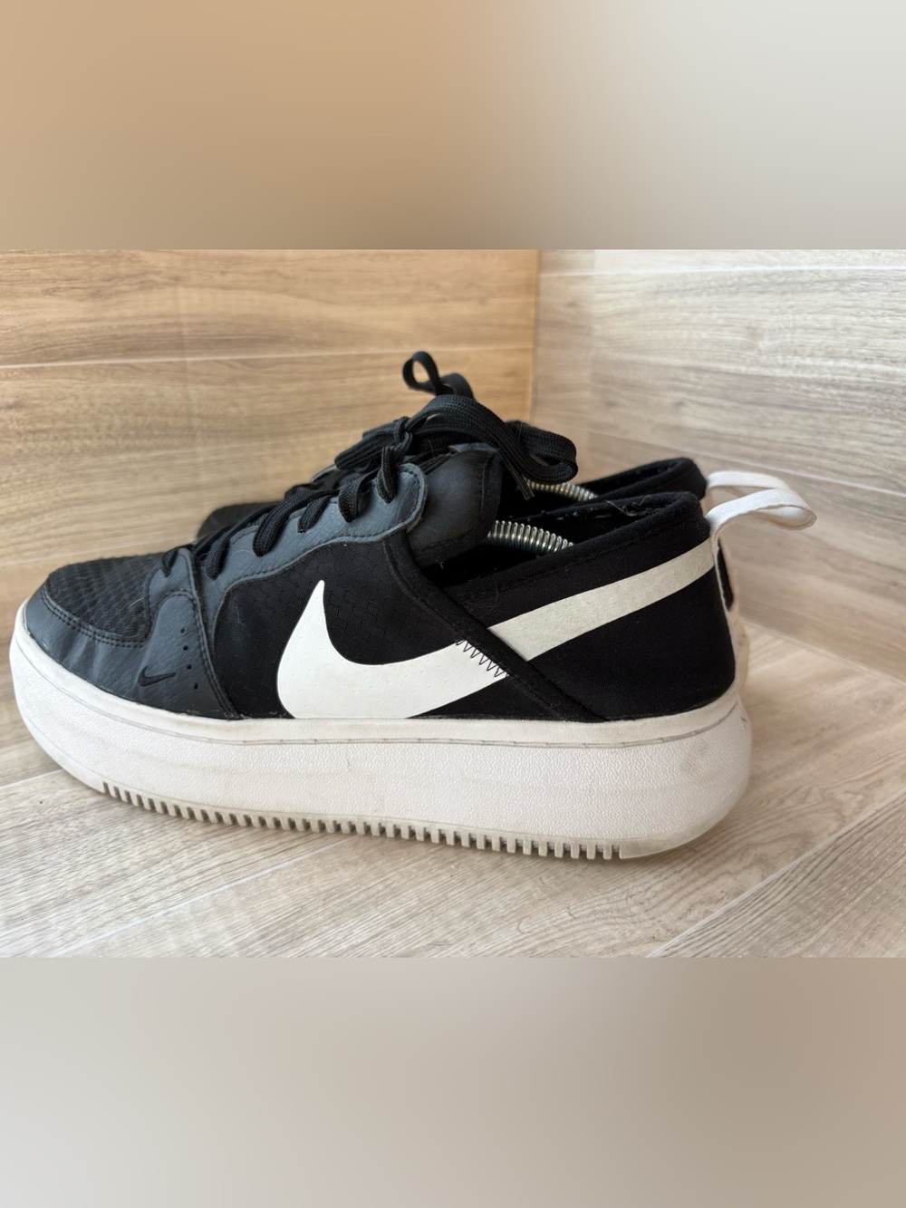 Nike  Court Vision Alta TXT 'Black White' CW6536-001 Women's Shoes